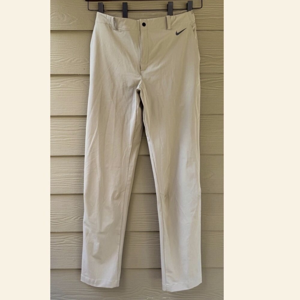 Nike Engineered On-Field Men's Khaki Polyester Dri-Fit Golf Pants Sz L (32Wx35L)